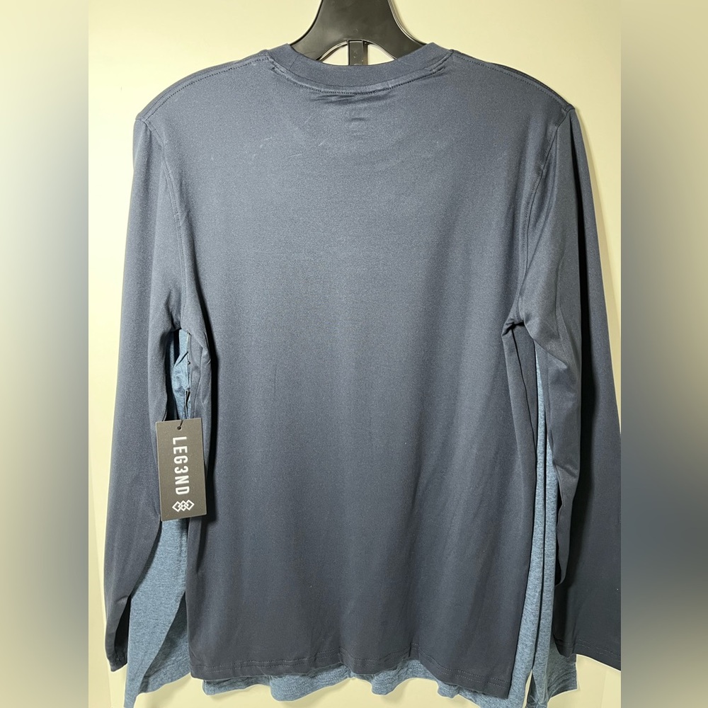LEG3ND Super Soft Light Weight Stretch Moisture Wicking Long Sleeve 2pc set tees - Picture 4 of 9